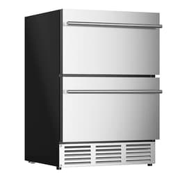 Euhomy 24-inch Double Drawer Refrigerator