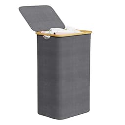 SpaceAid Laundry Hamper with Lid Gray