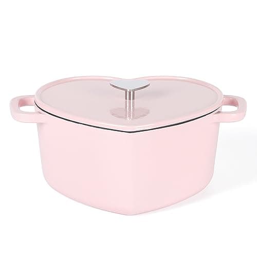 Martha Stewart Heart Shaped 4-Quart Oven Pink