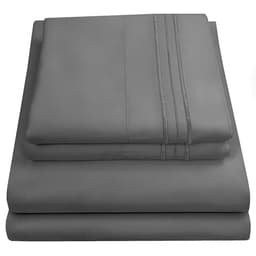 Sweet Home Collection Bed Sheets Gray