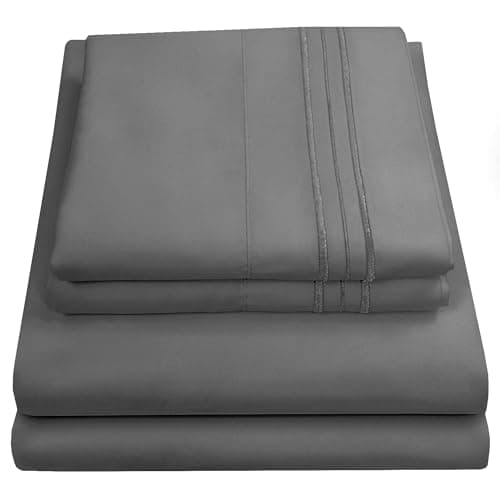 Sweet Home Collection Bed Sheets Gray