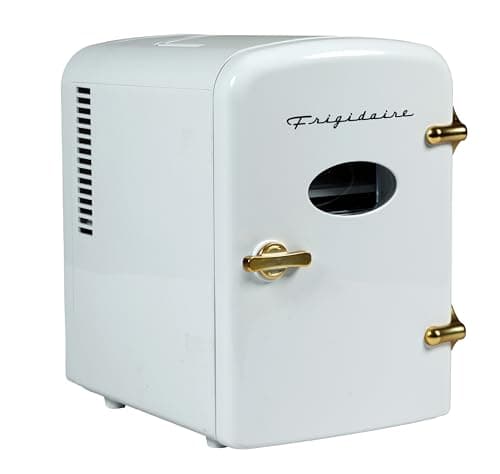 Frigidaire Retro Mini Personal Fridge White Gold