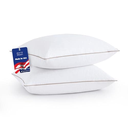 Puredown Goose Feather Down King Pillow