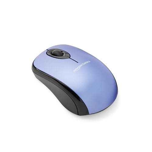 Amazon Basics Wireless Mouse Blue