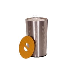 Household Essentials Round Metal Laundry Hamper