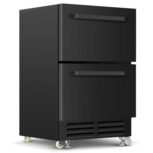 Velieta Dual Drawer Beverage Fridge 24-inch