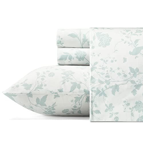 Laura Ashley Cotton Sateen Sheet Set Blue