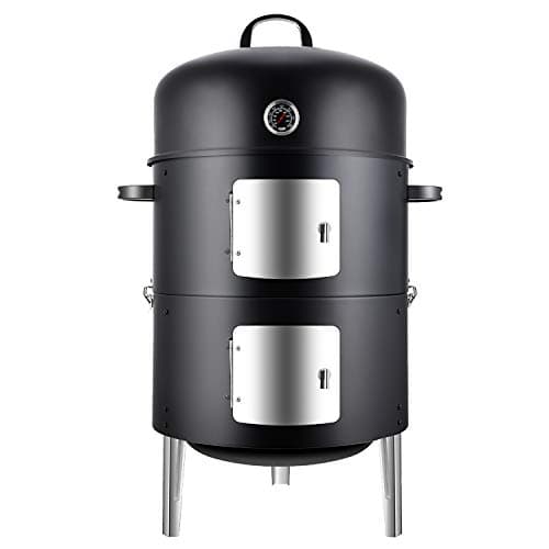 Realcook Vertical 17-inch Steel Charcoal Smoker