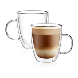 Cnglass Double Wall Glass Coffee Mugs