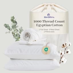 Bedlifes Egyptian Cotton Sheets White