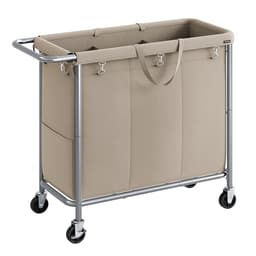 Songmics Laundry Basket with Wheels