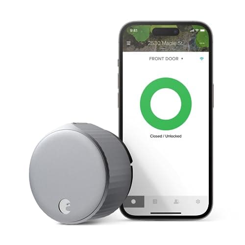 August Smart Lock Wi-Fi Silver