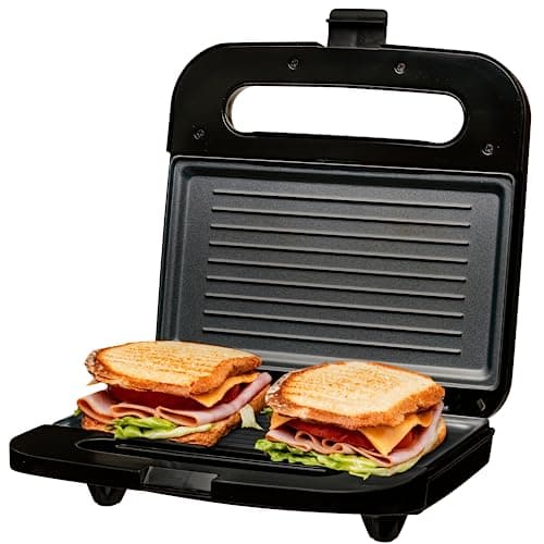 Ovente Panini Press Grill Black