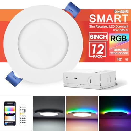 Dcvoltfield Smart RGB Recessed 6-Inch
