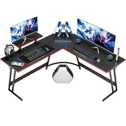 Homall L Shaped Gaming Desk 51-inch Black