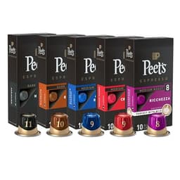Peet's Dark & Medium Roast Espresso Capsules