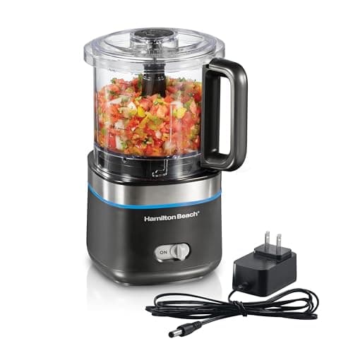 Hamilton Beach Cordless Mini Food Processor Black