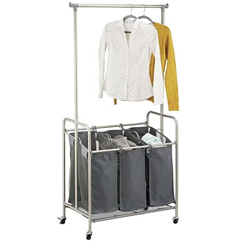 mDesign Portable Laundry Sorter