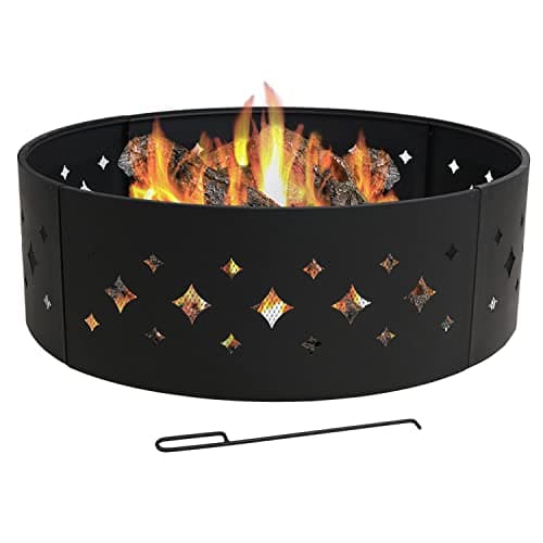 Sunnydaze 36-Inch Outdoor Fire Pit Ring