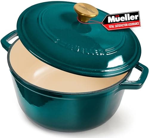 Mueller Home DuraCast 6-Quart Dutch Oven Emerald