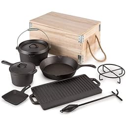 Reliancer Pre-Seasoned Dutch Oven Cooking Set