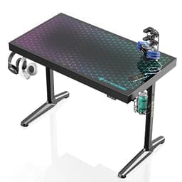 Eureka Ergonomic RGB LED Gaming Desk