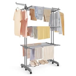 SONGMICS 4-Tier Drying Rack Gray