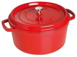 Staub Round Dutch Oven 7qt Cherry