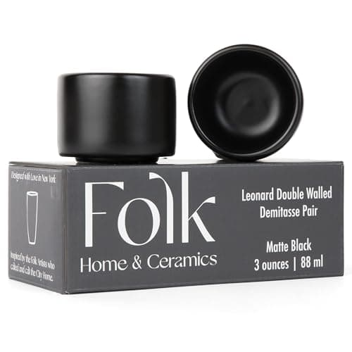 Folk Leonard Espresso Cups Matte Black