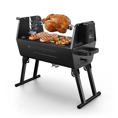 Brand‑Man 2-in-1 Charcoal BBQ Grill
