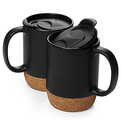 Dowan 15oz Coffee Mugs Matte Black