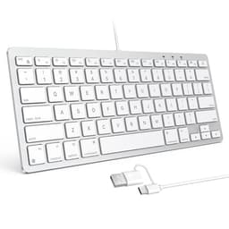 Omoton Wired Keyboard White