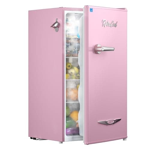 Upstreman Retro Mini Fridge 3.2 Cu.ft