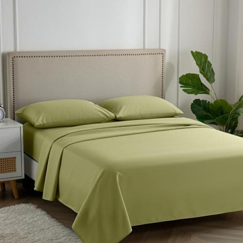 Carressa Linen Queen Sheet Set Herb Garden