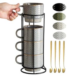 Miamolo Coffee Mug Set with Stand