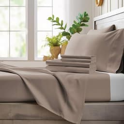 Bamboo Bay Queen Sheet Set Sand Beige