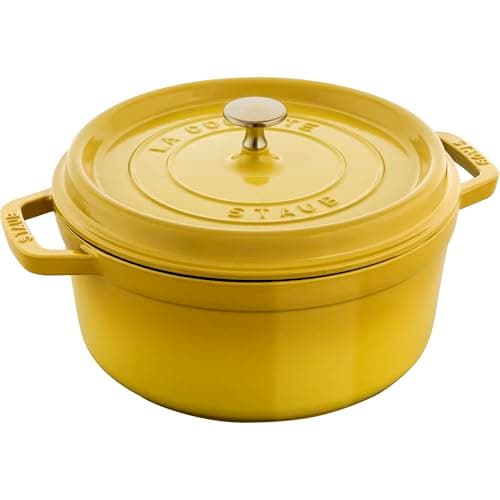 Staub Round Dutch Oven 4qt Citron