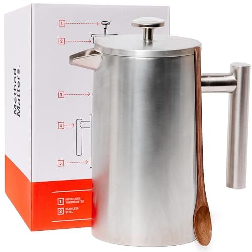 Barista Warrior French Press with Thermometer