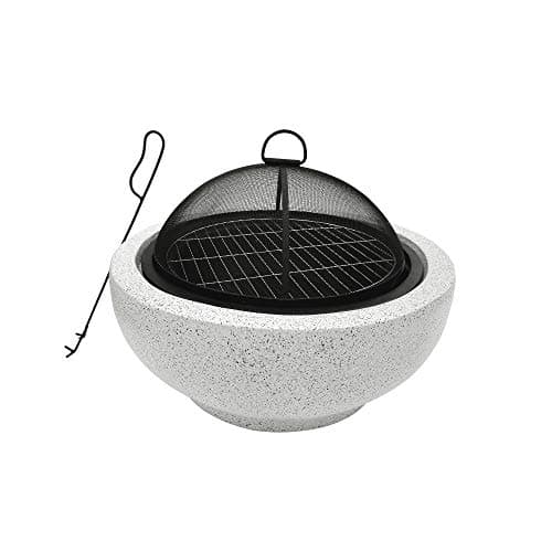 Teamson Home 24-Inch Round Steel Fire Pit