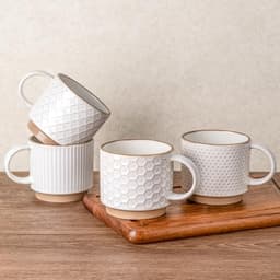 Gbhome 15oz Coffee Mugs Off White