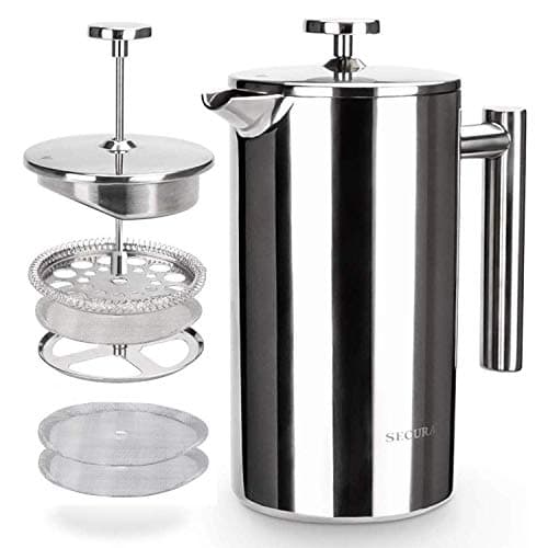 Secura French Press Silver