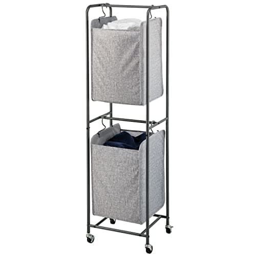 mDesign Vertical Stacked Hamper