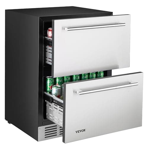 VEVOR Under Counter Drawer Refrigerator 24-inch