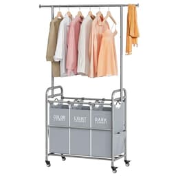 Tajsoon Laundry Sorter with Hanging Bar