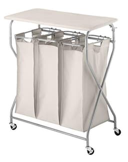 Whitmor Easy-Lift Triple Sorter with Folding Table
