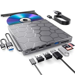BPAKDU 8-in-1 External CD Drive