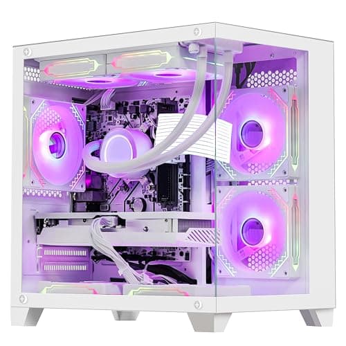 Helloland Gaming PC Desktop 8GB 240mm White