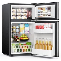 Euhomy Mini Fridge with Freezer