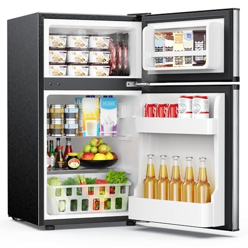 Euhomy Mini Fridge with Freezer