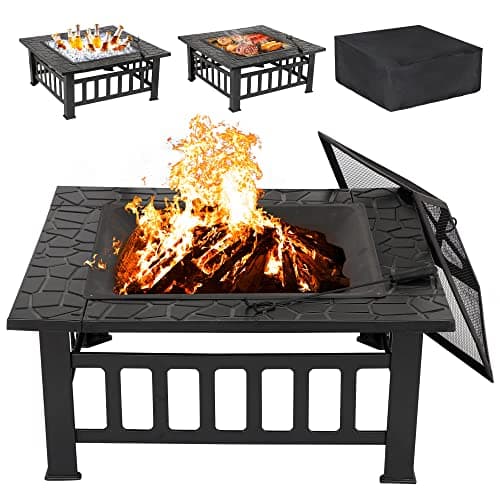 Lemy 32-Inch Outdoor Fire Pit Table